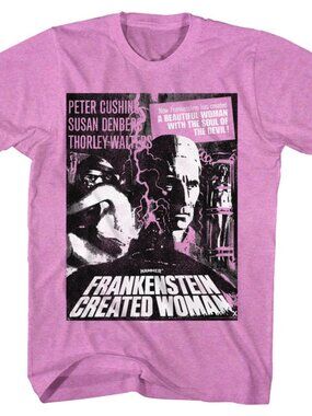 Frankenstein Created Woman Horror Retro Graphic Unisex T-Shirt